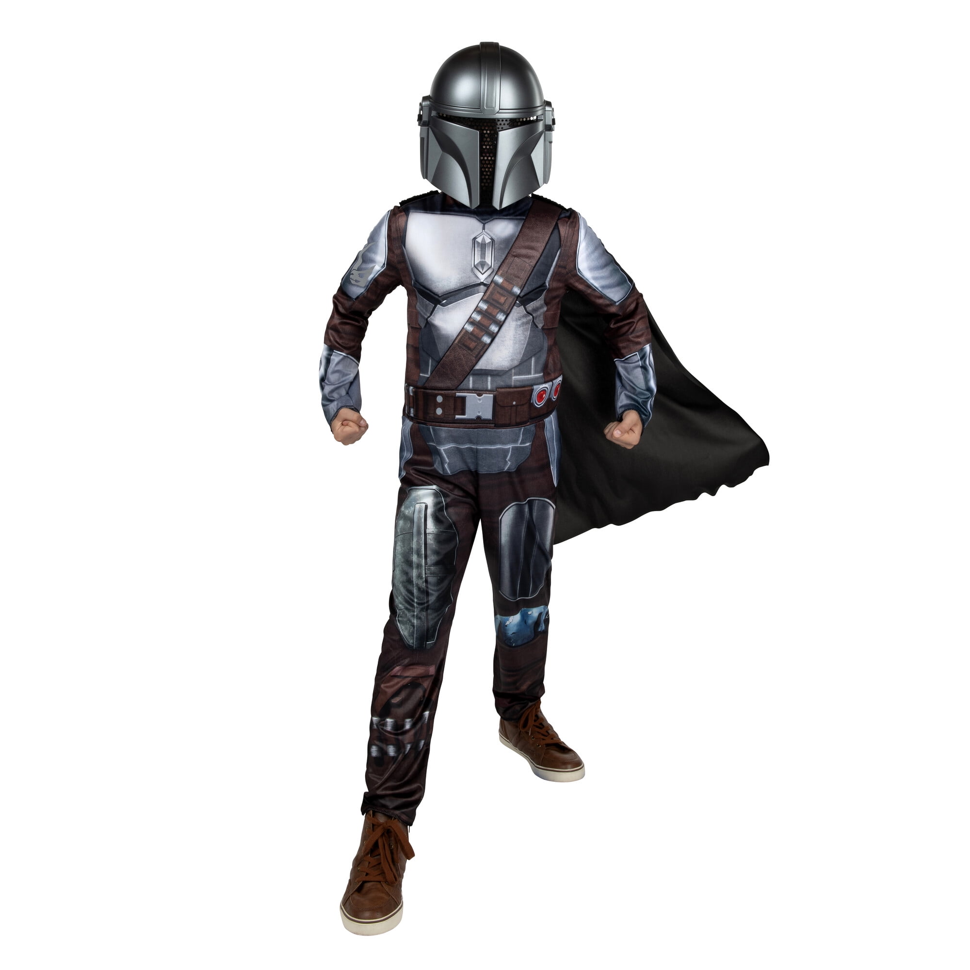 Star Wars Mandalorian Boys Costume L (10/12) - Mask \u0026 Cape